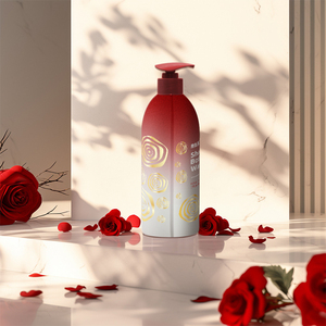 洗发水护发素550毫升HDPE塑料瓶，液位直线圆形设计 - Product Image 1