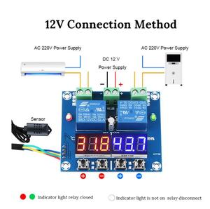 DC12V Thermostat Dual Output Temperature Humidity Thermometer Hygrometer <strong>Control</strong> <strong>Module</strong> LED Digital Display - Product Image 3
