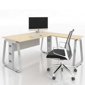 Fashion <strong>Three</strong>-person Seating Workstation Desk Stand Circular Layout 3 Seat <strong>Computer</strong> Desk Frame Leg - Product Image 4
