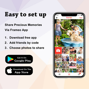 10 inç Wifi tam görünüm dokunmatik ekran akıllı HD ekran dijital fotoğraf albümü çerçeve ile 32GB depolama App üzerinden - Product Image 6