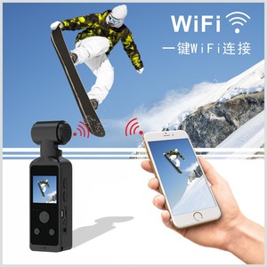 4K Câmera Corporal com Microfone Externo, Mini Vídeo e Áudio Pocket Cam Câmera de Rotação 270 ° Esporte ao ar livre, Bicicleta, Viagem PQ386