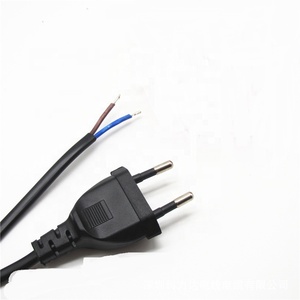 2m siyah ENEC kema-keur 2.5A 250V avrupa güç kablosu elimden H03VVH2-F 2xmm2 mm2 - Product Image 2