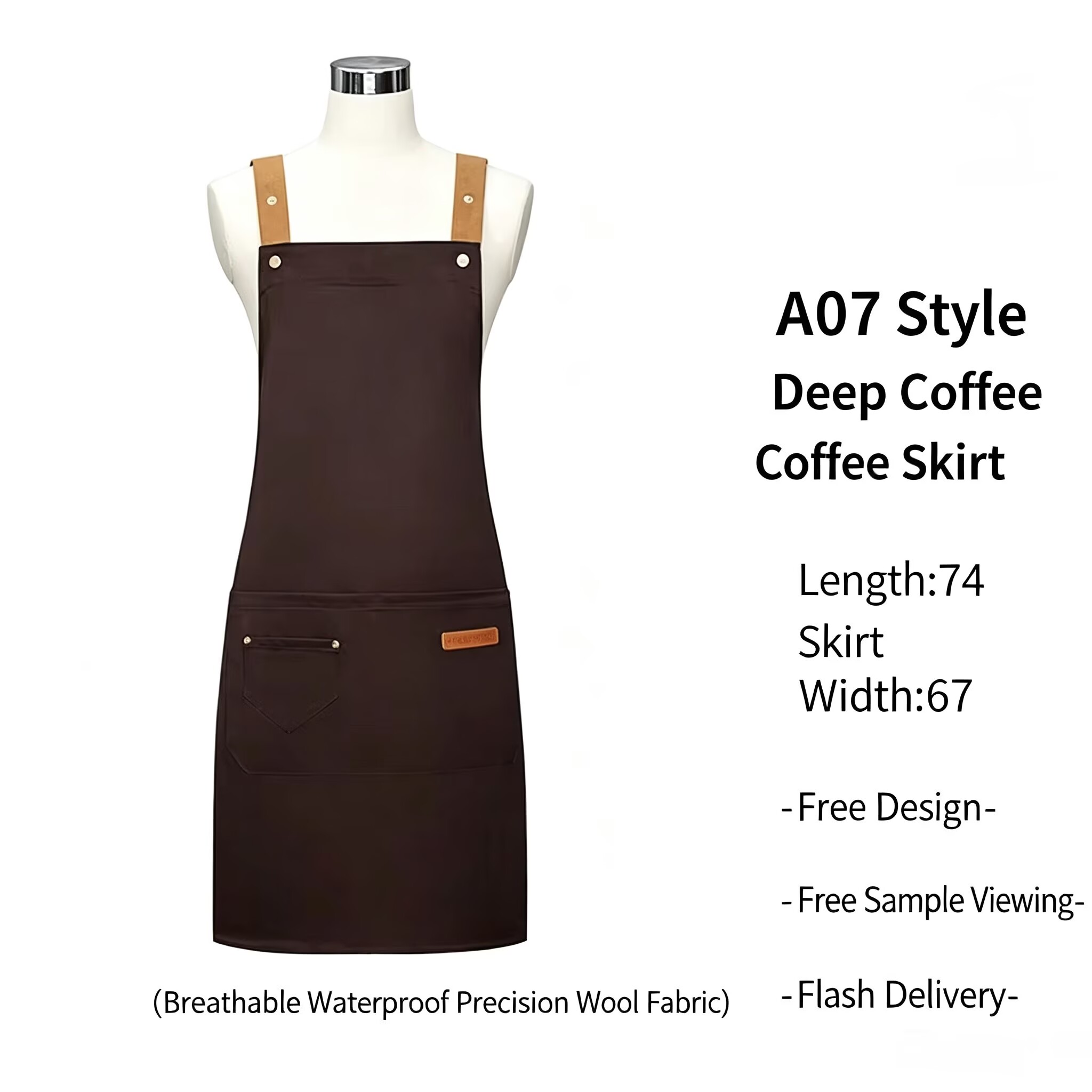 Two-button dark coffee