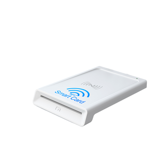 Rocketek 2 in 1 NFC lettore di schede Writer esterno USB CAC ID PCSC contatto Smart Card Reader per Computer portatile - Product Image 1