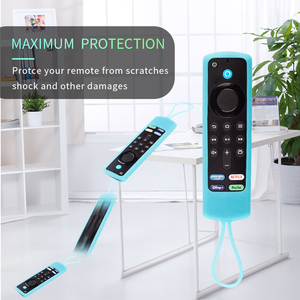 The Shock-proof Protective <strong>case</strong> Made of Silicone and the <strong>Remote</strong> Control Cover Are Suitable for Fire TV <strong>Remote</strong> <strong>Controllers</strong>