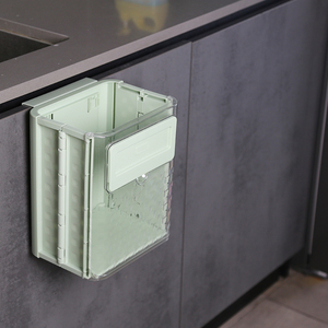 2024 precio bajo PP pequeño cubo de basura de cocina cubo montado en la pared cubo de basura colgante de plástico contenedores cubo de basura para la familia - Product Image 5
