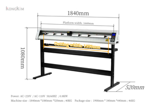 熱伝達プリンターとカッター切断機振動印刷型切断カッターと切断機 - Product Image 4
