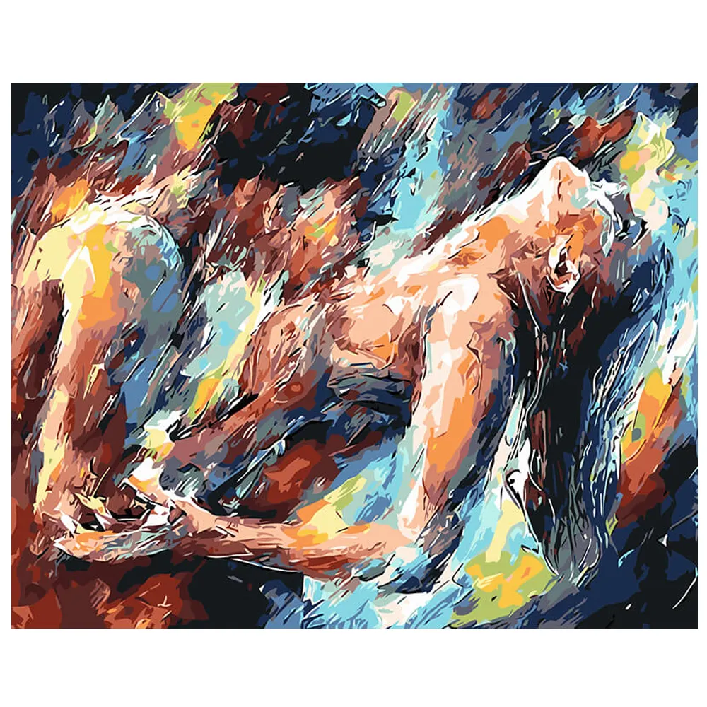 Fabrik Großhandel abstrakte Liebhaber-Gemälde Heimdekoration Erwachsene Paare Männer und Frauen Ölgemälde nach Zahlen