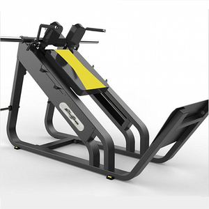 Acero 45 grados Hack Slide <span class=keywords><strong>Leg</strong></span> Press Hack Squat Gym Training Machines Pin Loaded Body Building Equipo de entrenamiento de fuerza