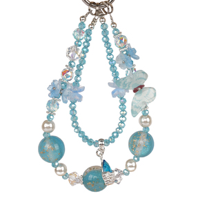 الحبل الهاتف المحمول لطيف الماس كعكة الكريستال الحبل حجر الراين حبة المفاتيح المعصم قصيرة مطرز سلسلة - Product Image 5