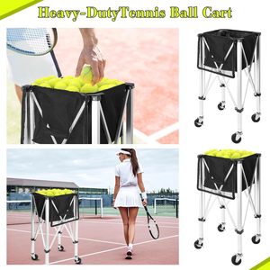 New chance Aluminium legierung Klappbarer Tennis rahmen Auto wagen Tragbarer mobiler Pickle ball Korb Trainings ausrüstung Paket 150-Ball - Product Image 4