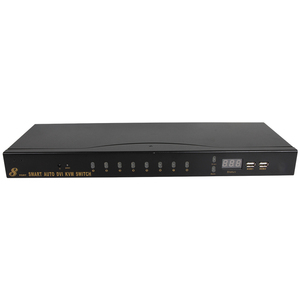 VCOM Conmutador DVI KVM de 8 Puertos, 4K, 30Hz, 8 Computadoras a 1 Monitor, Ratón Remoto Ir, Teclado, Video, Audio, Conmutador USB - Product Image 2