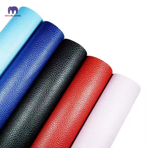 Tela de cuero de PVC sólido brillante con textura de grano de guijarro de alta calidad para bolsa de tapicería de coche y fabricación de cubiertas de caja - Product Image 4