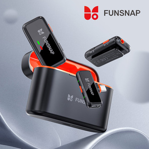 Funsnap ไมโครโฟนติดปลอกคอลดเสียงรบกวนไร้สายอัจฉริยะ S6สำหรับการถ่ายทอดสดการสัมภาษณ์และการถ่ายวิดีโอ - Product Image 3