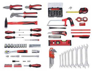 Hicen 109件实心铝壳工具组，用于家庭车库和车间专业填充工具箱 - Product Image 3