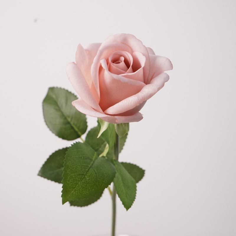 Single sprig kate rose-brown pink