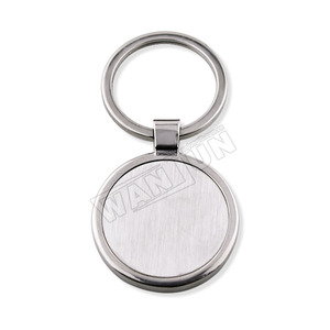 Nhà Máy Tùy Chỉnh Thăng Hoa Thép Không Gỉ Kim Loại Trống Keychain Thăng Hoa Blanks Keychain - Product Image 6