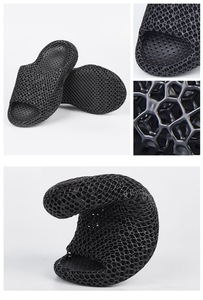 Yeni tasarım 3D baskılı TPU erkekler kadınlar için plaj terlikleri özel ev ayakkabı hafif rahat prototipleme ayakkabı toplu satış - Product Image 3