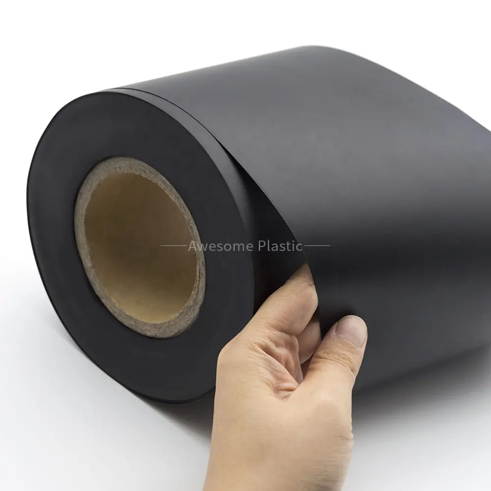 تشكيل حراري ورقة PVC سوداء في لفة لتشكيل فراغ