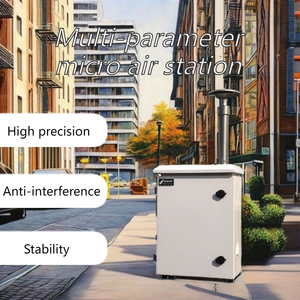 MONITOR di qualità dell'aria pm2. 5 PM10 sensore analizzatore di GAS CO NO2 SO2 O3 H2S polvere per esterni rilevatore di stazioni meteorologiche fisse - Product Image 5