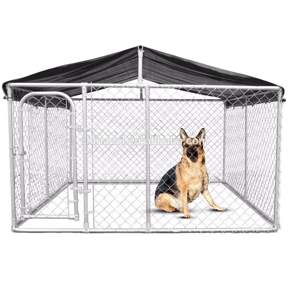 Оцинкованная металлическая собачья будка для заднего двора, высокое качество, большая уличная цепь, звено для собак, дом оптом