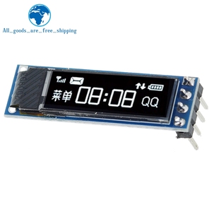 0,69 Zoll 96x16 OLED-Anzeige modul Weißes Display 0,69 "SSD1306 LCD-Bildschirms teuer karte Für Arduinos 3-5,5 V IIC-Schnitts telle