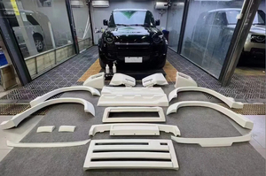 PP enjeksiyon Lu tarzı ön dudak tampon yan etek ile Defender vücut kiti yükseltme Hood Vent geniş tekerlek Arch Defender accessowith - Product Image 2