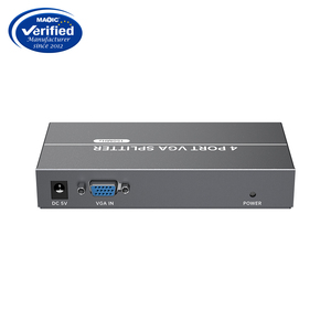 150MHZ VGA <strong>Splitter</strong> 4 Ports <strong>1</strong> in 4 Out 1080P 60Hz 25M Distance Signal Amplifier Support EDID Video <strong>Splitter</strong>