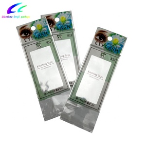 Customized Printed OPP Plastic Resealable Packaging <strong>Bag</strong> <strong>with</strong> <strong>Header</strong> Card for Eyelashes Packaging - Product Image 1