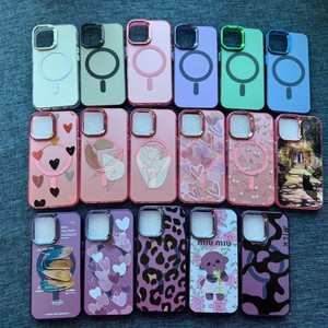 ワイヤレス充電PC携帯電話ケースiPhone 14 Pro Max用サムスンIMD特殊クラフトプロテクター - Product Image 4