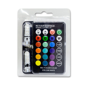 สินค้ายอดนิยม T10 5050 6smd ซิลิโคน RGB ที่มีการควบคุม Canbus อ่านแสง194 W5W นำหลอดไฟ - Product Image 2