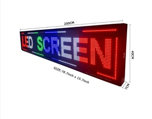 Tablero de visualización de ruta de autobús de mensaje móvil programable inalámbrico remoto/WiFi/USB - Product Image 1