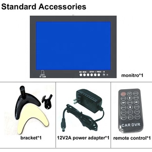 9 Inch Quad Car <strong>Monitor</strong> TFT <strong>LCD</strong> Digital Split Screen <strong>with</strong> 4 Channel Video Recording AHD1080p 720p CVBS <strong>Composite</strong> Signal for CCTV - Product Image 5