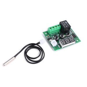 W1209ミニデジタルサーモスタット温度コントローラスイッチDC 12Vセンサーボードモジュール電子部品 - Product Image 1