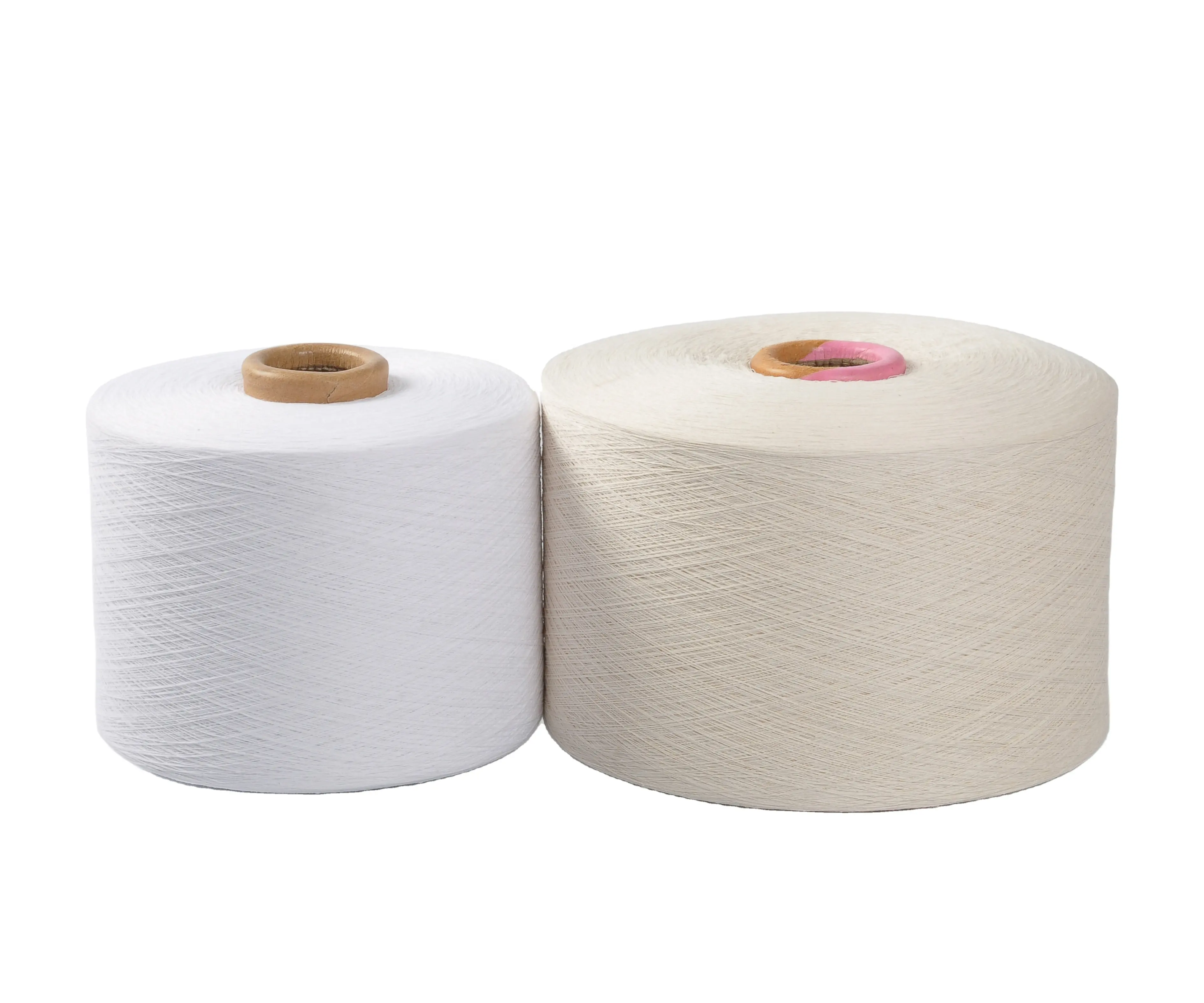 14s/1 la pré-fibre réutilisent le fil de polyester réutilisé par fil de coton mélangé pour tricoter