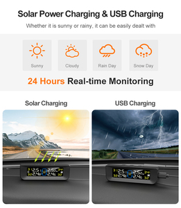 Nueva llegada coche Solar TPMS alto brillo pantalla LCD 8bar Steelmate neumático sistema de control de presión de neumáticos para coche TPMS Sensor - Product Image 2