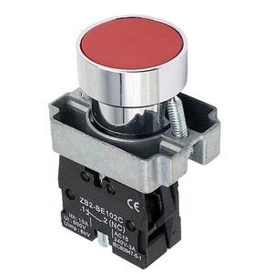 XB2 22mm Flush Flat Momentary <strong>Reset</strong> <strong>Push</strong> <strong>Button</strong> <strong>Switch</strong> - Product Image 1