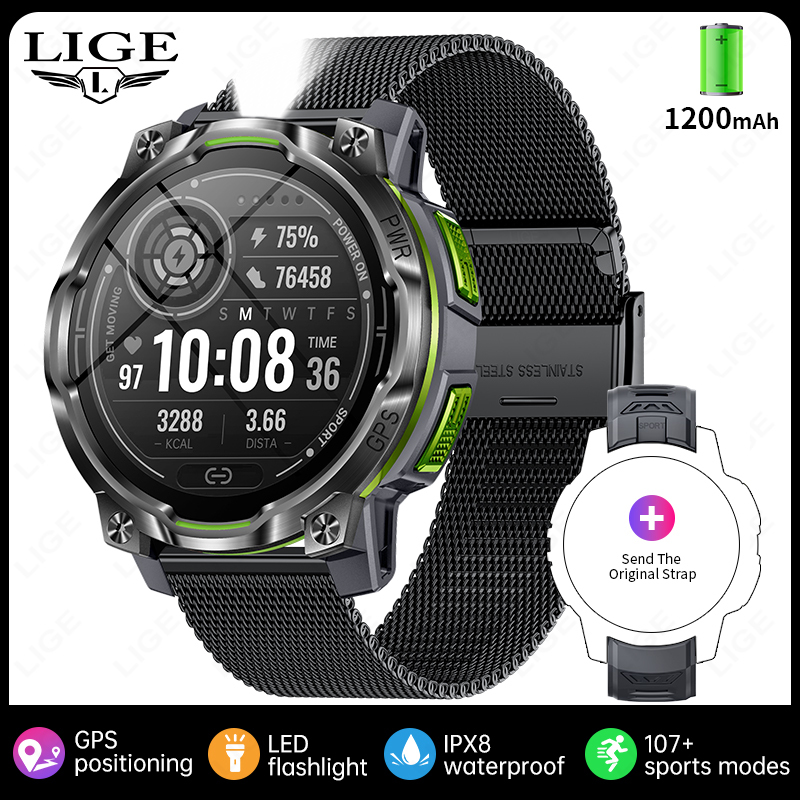 F - black green steel mesh + gift strap