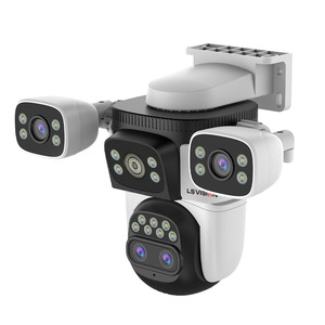 LS VISION高清20MP多屏闭路电视摄像机无线WiFi全景家庭安全网络卫士防水网络摄像机 - Product Image 1