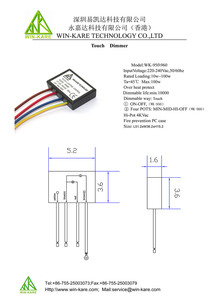 Módulo de Control de lámpara táctil de 3 niveles, función de atenuación del Sensor táctil, atenuador apto para bombillas halógenas incandescentes LED regulables - Product Image 6
