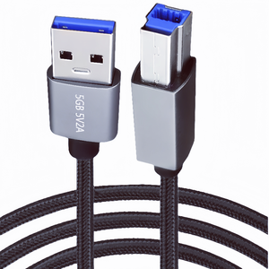 Özelleştirilebilir yüksek hızlı USB 3.0 erkek-erkek veri kablosu yazıcı B AM/BM kare Port mobil sabit disk muhafaza bağlantı kablosu - Product Image 3