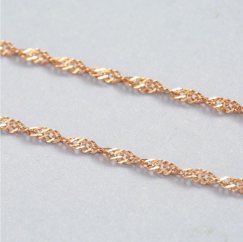 C1009 wave chain - Rose Gold