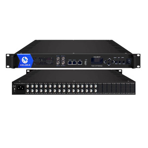 16 in 1 FTA IRD <strong>Ip</strong> Gateway 16/24 DVB-S2 /ATSC/ISDB-T/DVB-C /DVB-T to 1024 <strong>IP</strong> Spts iptv Streamer for Hotel iptv Solution COL5801P - Product Image 2