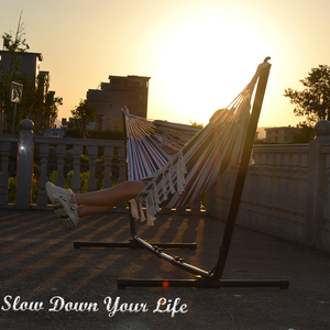 Giá Treo Võng Di Động Phổ Biến Bằng Sắt Màu Đen Dùng Ngoài Trời Trang Trí Nhà Cửa Bằng Kim Loại Logo Theo Yêu Cầu Ngoài Trời - Product Image 5