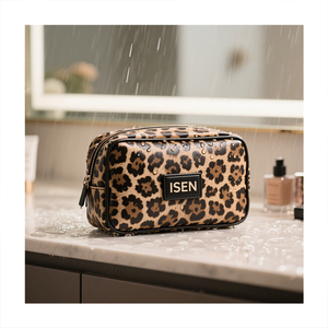 ISen báo in trang điểm túi động vật hoang dã mô hình mỹ phẩm túi thời trang du lịch vệ sinh cá nhân tổ chức cho phụ nữ cô gái Quà Tặng - Product Image 4