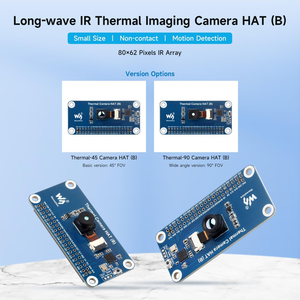 Aismartlink Waveshare 90 ° FOV Cámara IR Cámara de imagen térmica IR de onda larga HAT (B), compatible con Raspberry Pi 5 - Product Image 3