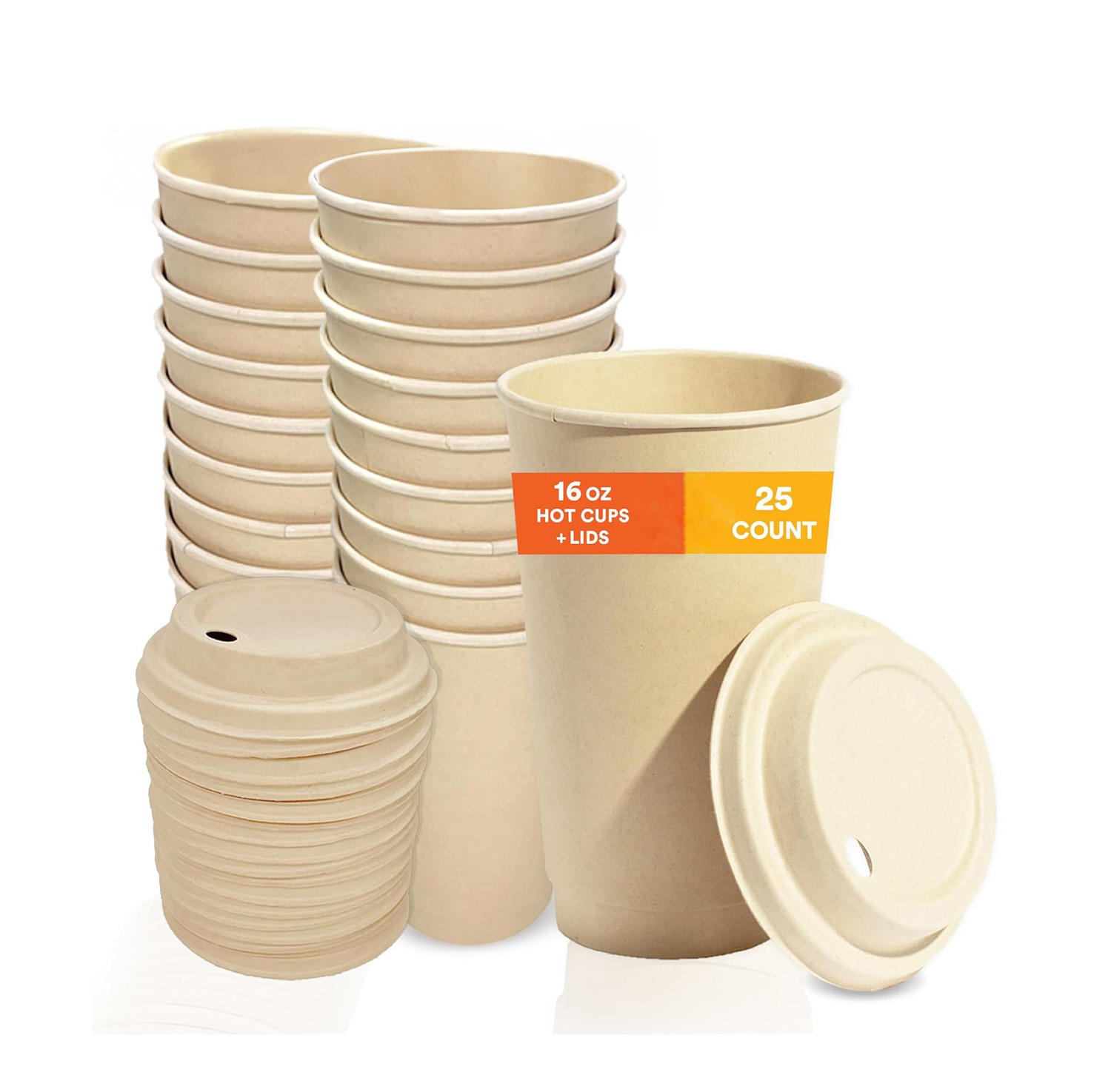 Gobelet en papier blanc (à mur unique)