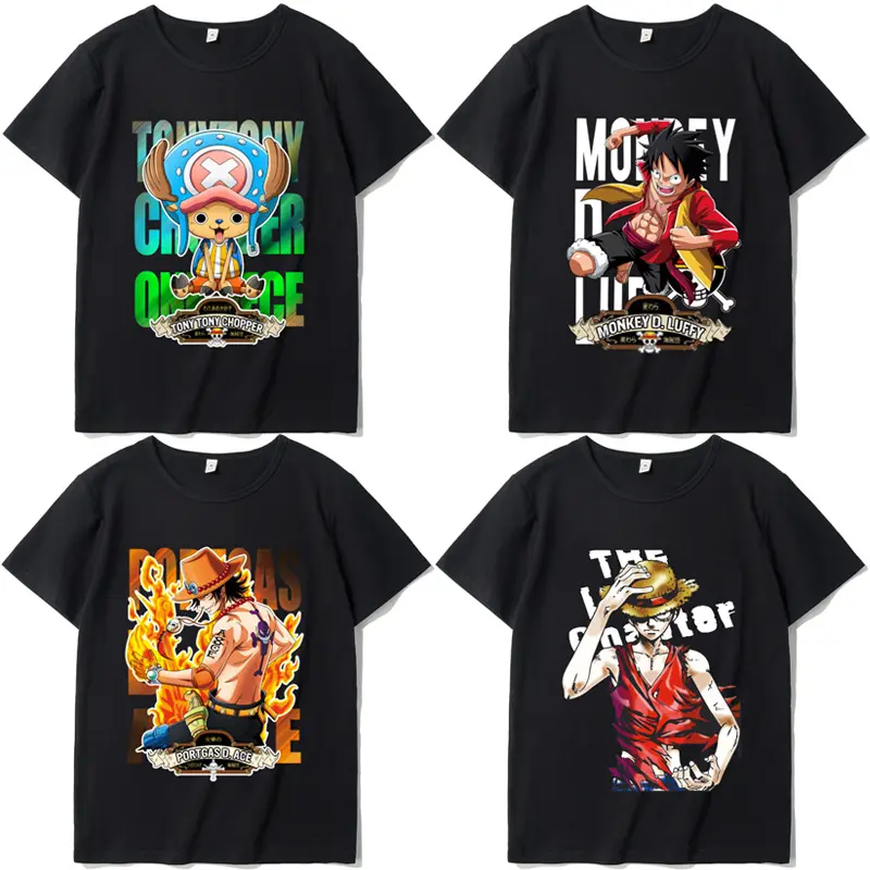 Camisetas de Anime japonés, nuevo diseño, estampado completo, Co-marca Popular