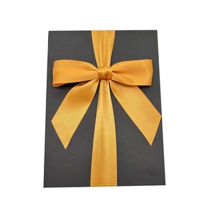 Cintas de PC de 1,5 pulgadas, cinta de satén de doble cara preatada para caja de embalaje, lazos de cinta de regalo dorados con bucle elástico para embalaje de caja - Product Image 3