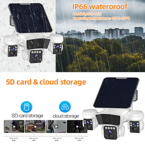 3*3mp 3 Lens güneş 4g Wifi kamera otomatik izleme gece görüş kablosuz ev güvenlik güneş güvenlik kamerası - Product Image 6